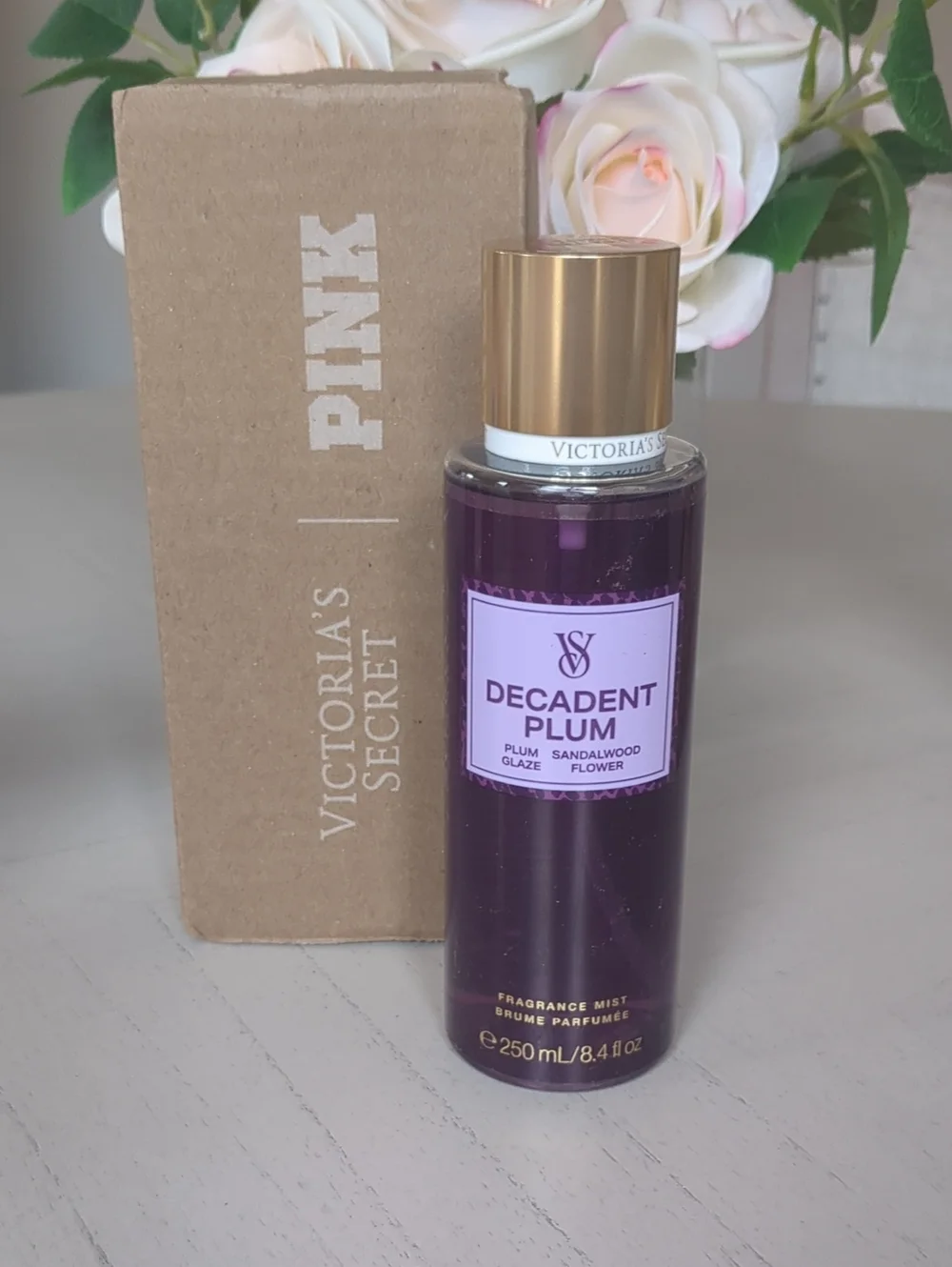 New Victoria Secret Fragrance Mist Decadent Plum 8.4 oz